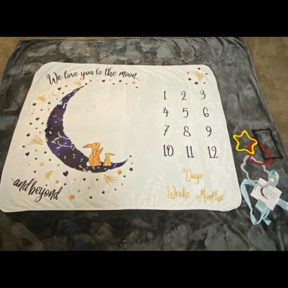 Baby Milestone blanket - Picture 2 of 5